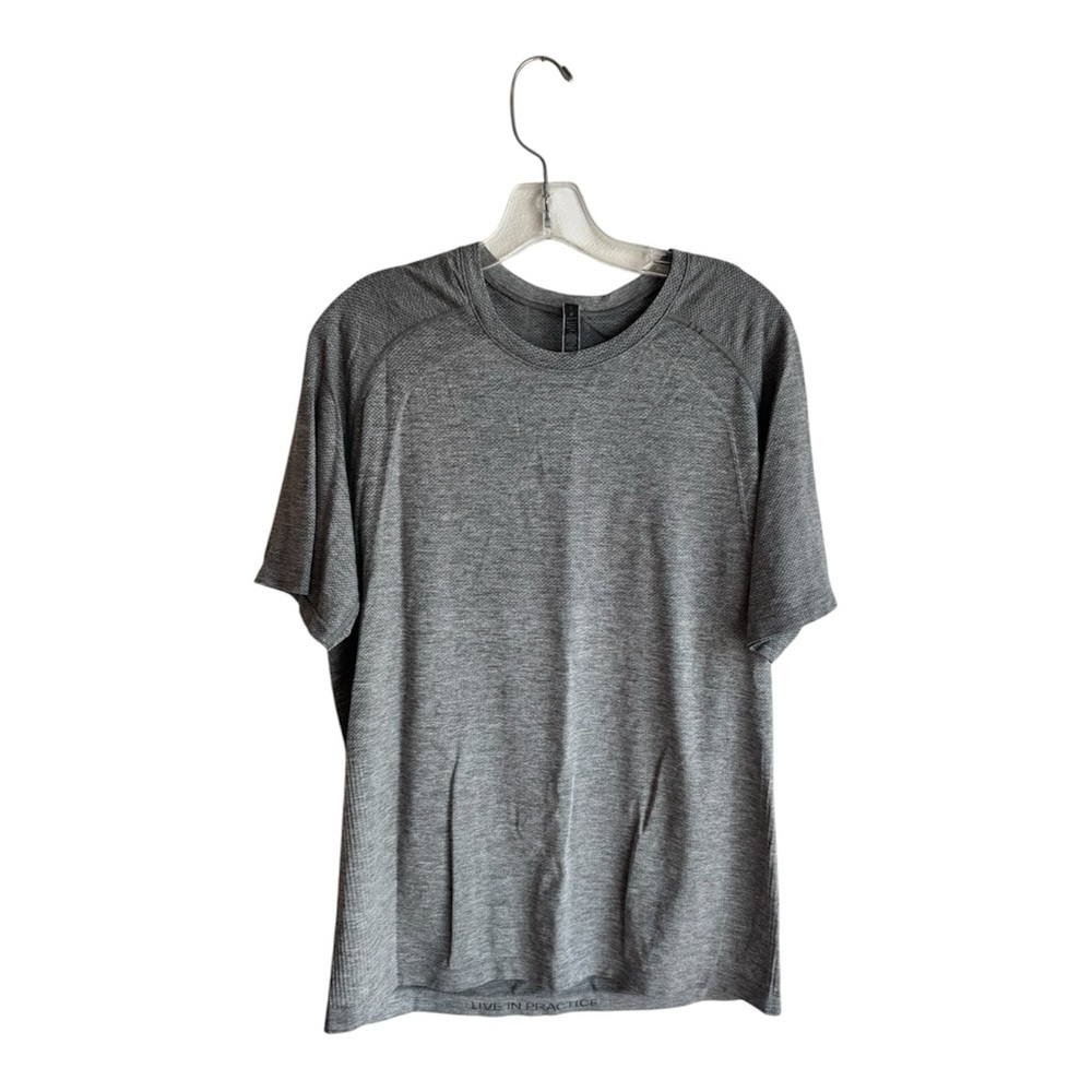 Lululemon Men's Heather Gray Performance Short-Sleeve Shirt